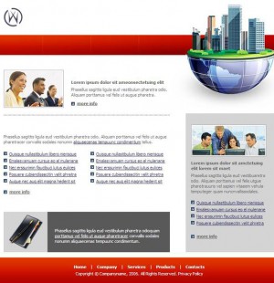 City business website template download
