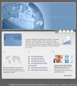 Global business Web template download