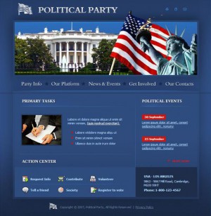 Government party website templates download