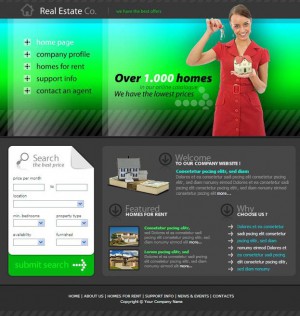 Villa sales website templates download